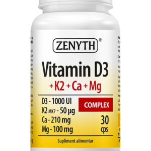 Vitamin D3 + K2 + Ca + Mg complex 30 capsule Zenyth