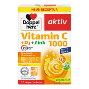 Vitamina C 1000 mg + D3 + Zinc Depot