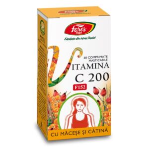 Vitamina C 200mg cu macese si catina