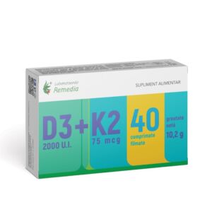 Vitamina D3 2000 UI + Vitamina K2 75 mcg