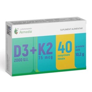 Vitamina D3 2000 UI + Vitamina K2 75 mcg