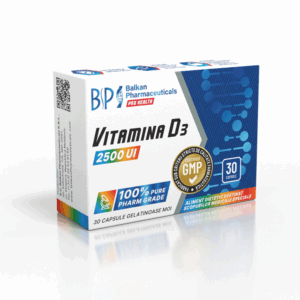 Vitamina D3 2500 UI 30 capsule moi Balkan Pharmaceuticals
