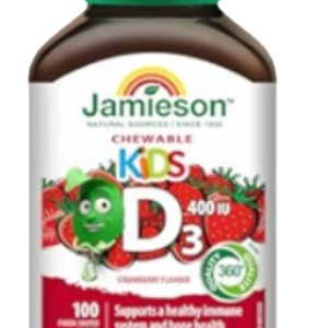 Vitamina D3 400UI kids cu aroma de capsuni