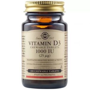 Vitamina D3 tableta masticabila 1000 UI