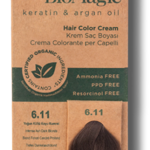 Vopsea de par fara amoniac 6.11 Intense Ash Dark Blonde