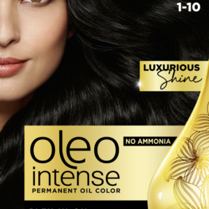 Vopsea de par fara amoniac Color Oleo 1-10 negru intens