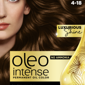 Vopsea de par fara amoniac Color Oleo 4-18 Saten Mokka
