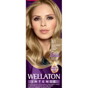 Vopsea de par permanenta Blond Cenusiu Deschis 8.1 Wellaton