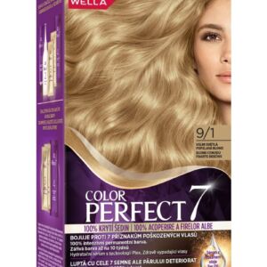 Vopsea de par permanenta Blond Cenusiu Foarte Deschis 9/1 Color Perfect
