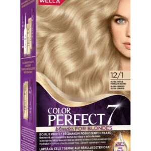 Vopsea de par permanenta Blond Cenusiu Ultra Luminos 12/1 Color Perfect