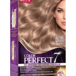 Vopsea de par permanenta Blond Deschis Perlat Stralucitor 8/18 Color Perfect