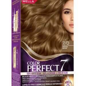 Vopsea de par permanenta Blond Mediu 7/0 Color Perfect