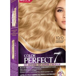 Vopsea de par permanenta Blond Platinat 10/0 Color Perfect
