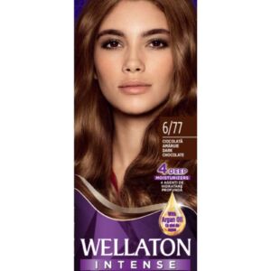 Vopsea de par permanenta Ciocolata Amaruie 6.77 Wellaton