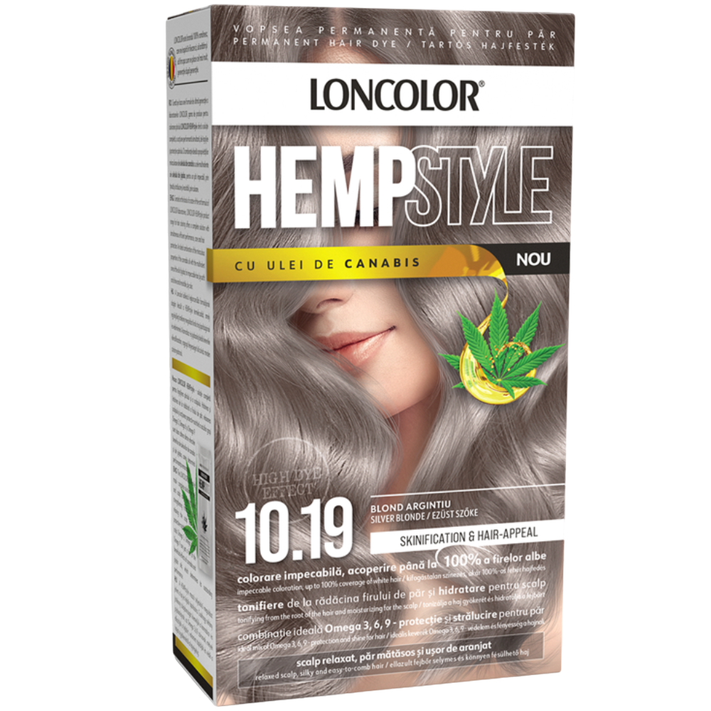 Vopsea de par permanenta Hempstyle Nr. 10.19