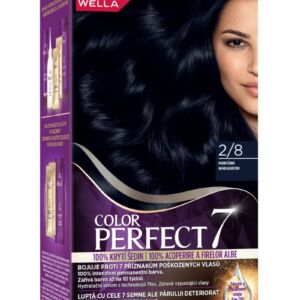 Vopsea de par permanenta Negru Albastrui 2/8 Color Perfect