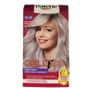Vopsea de par permanenta Palette Deluxe 10-91/10-55 Blond rece prafuit