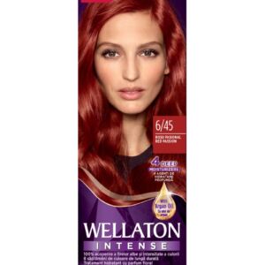 Vopsea de par permanenta Rosu Pasional 6.45 Wellaton
