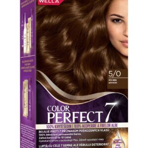 Vopsea de par permanenta Saten Deschis 5/0 Color Perfect