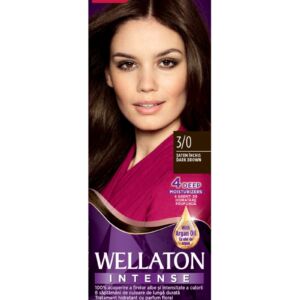 Vopsea de par permanenta Saten Inchis 3.0 Wellaton
