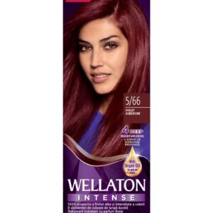 Vopsea de par permanenta Violet 5.66 Wellaton
