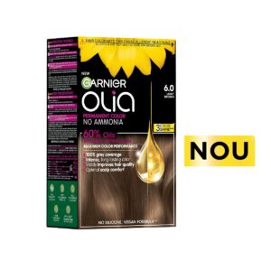 Vopsea de par permanenta fara amoniac 6.0 Light Brown Olia