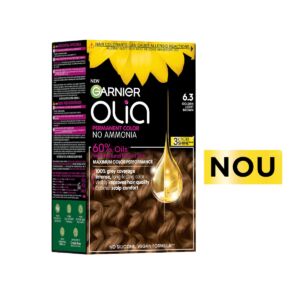 Vopsea de par permanenta fara amoniac 6.3 Golden Light Brown Olia