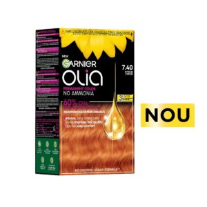 Vopsea de par permanenta fara amoniac 7.40 Intense Copper Olia