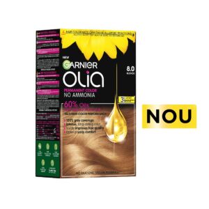 Vopsea de par permanenta fara amoniac 8.0 Blonde Olia