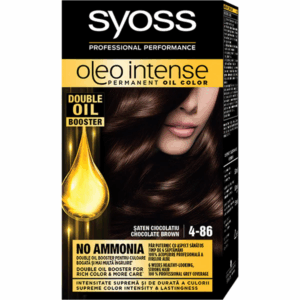 Vopsea de par permanenta fara amoniac Color Oleo Intense 4-86 Saten Ciocolatiu