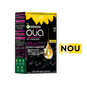 Vopsea de par permanenta fara amoniac Olia 1.0 Night Black