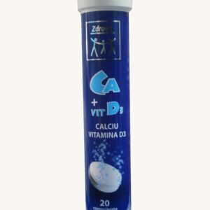 Zdrovit Calciu cu Vitamina D3 x 20 compr. efervescente