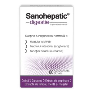 Zdrovit Sanohepatic Digestie 60 Comprimate Filmate