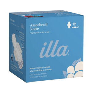 illa Cotton absorbante bumbac de noapte 12 bucati