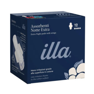 illa Cotton absorbante noapte extra 12 bucati