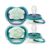 Avent Suzete fosforescente Ultra Air, 6-18 luni, Verde si Albastru, SCF376/13, 2 bucati