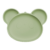 Farfurie din silicon cu ventuza Panda, 6 luni+, Raw Green, Appekids
