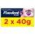 Pachet adeziv pentru proteza dentara Plus Food Barrier, 2x40g, Fixodent