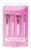 Set 4 pensule editie Travel Alb & Auriu, 1 bucata, Brushworks
