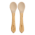 Set lingurite din bambus, 6 luni+, Bubble Beige, Appekids