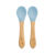 Set lingurite din bambus Aqua Blue 6 luni+, 2 bucati, Appekids