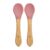 Set lingurite din bambus Old Rose 6 luni+, 2 bucati, Appekids