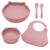 Set pentru diversificare Kitty +6 luni Old Rose, 1 bucata, Appekids