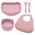 Set pentru diversificare Panda +6 luni Old Rose, 1 bucata, Appekids