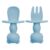 Set tacamuri din silicon The Little Bear Aqua Blue 6 luni+, 1 bucata, Appekids