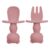 Set tacamuri din silicon The Little Bear Old Rose 6 luni+, 1 bucata, Appekids